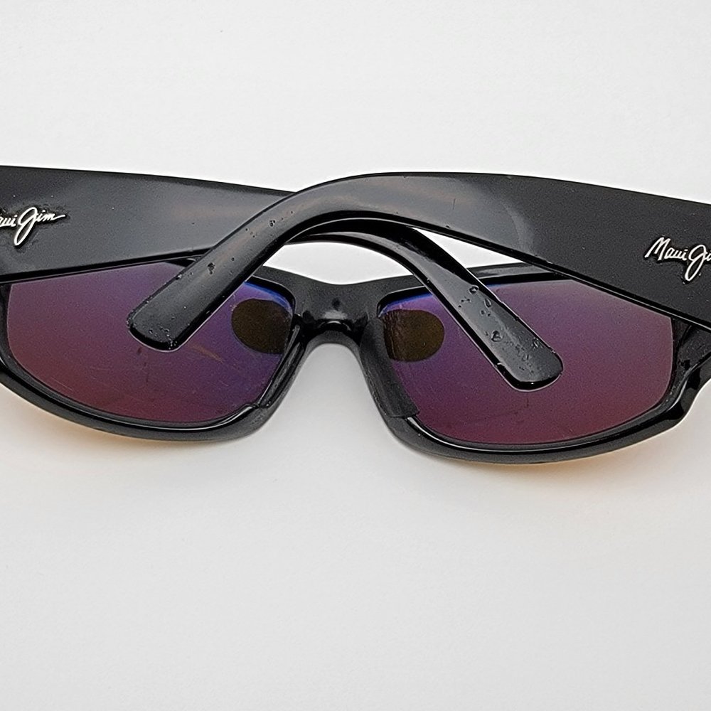 *SOLD* Maui Jim World Cup MJ266 Black Frame Fuse Gold Mirror Polarized Sunglass - Picture 10 of 13